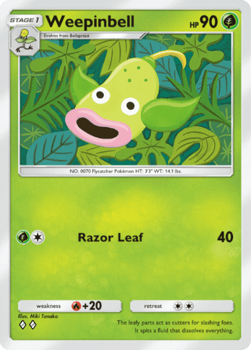 Weepinbell Genetic Apex (A1) Charizard