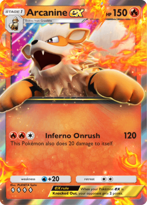 Arcanine ex Genetic Apex (A1) Pikachu