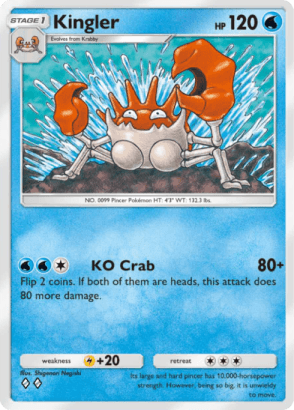 Kingler Genetic Apex (A1) Mewtwo
