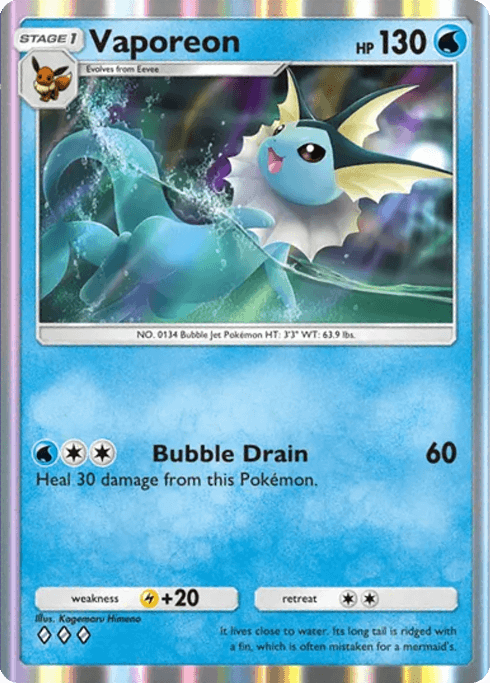 Vaporeon Genetic Apex (A1) Mewtwo
