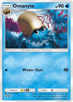 Omanyte Genetic Apex (A1) Pikachu