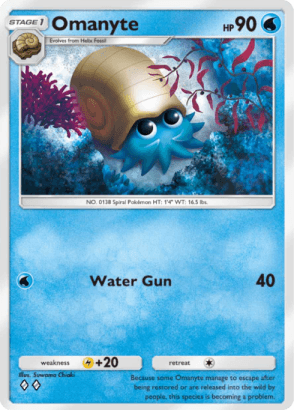 Omanyte Genetic Apex (A1) Pikachu