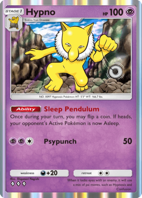 Hypno Genetic Apex (A1) Pikachu