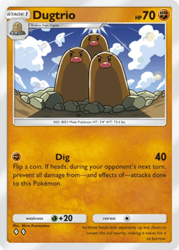 Dugtrio Genetic Apex (A1) Pikachu