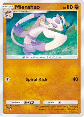 Mienshao Genetic Apex (A1) Pikachu