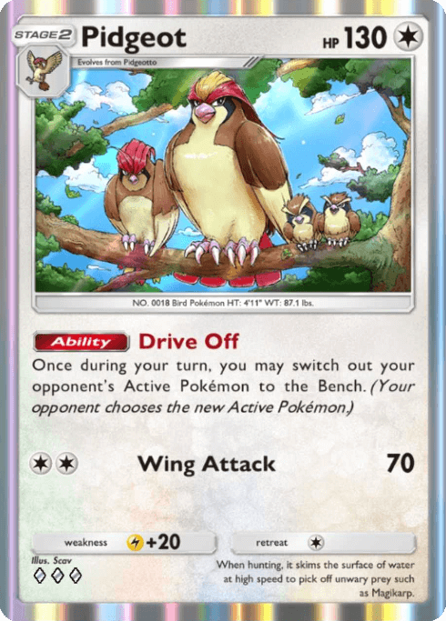 Pidgeot Genetic Apex (A1) Mewtwo