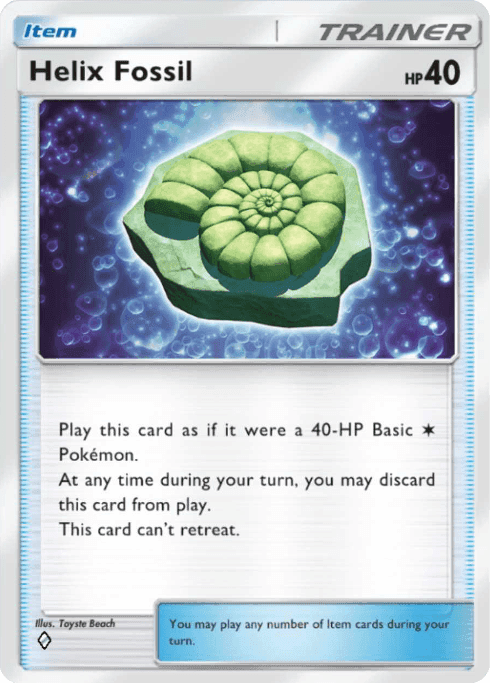 Helix Fossil Genetic Apex (A1) Pikachu