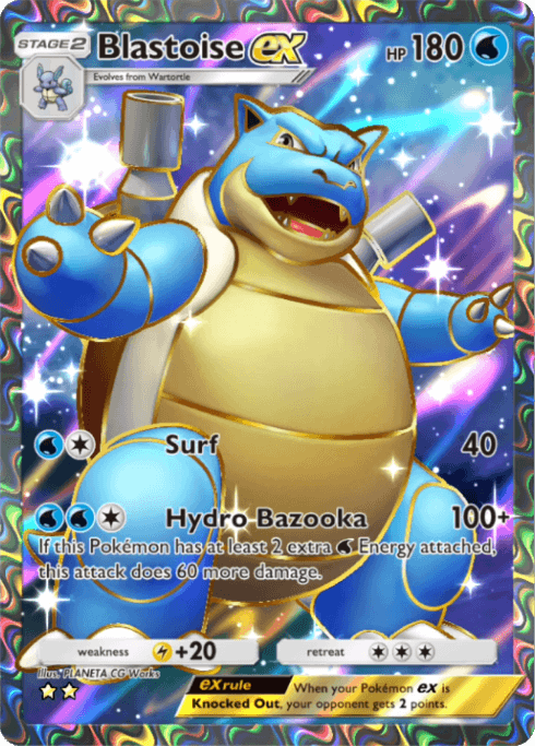 Blastoise ex Genetic Apex (A1) Pikachu