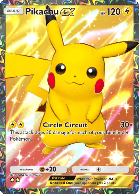 Pikachu ex Genetic Apex (A1) Pikachu