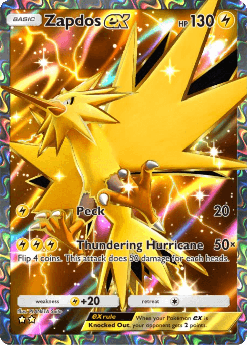 Zapdos ex Genetic Apex (A1) Pikachu