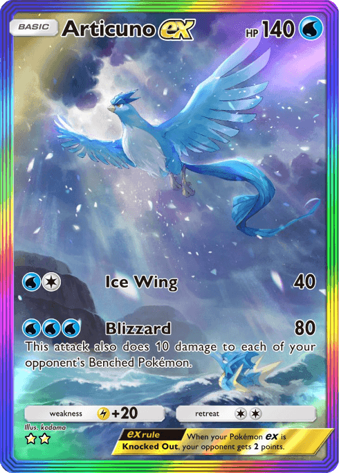 Articuno ex Genetic Apex (A1) Mewtwo