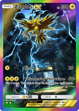Zapdos ex Genetic Apex (A1) Pikachu