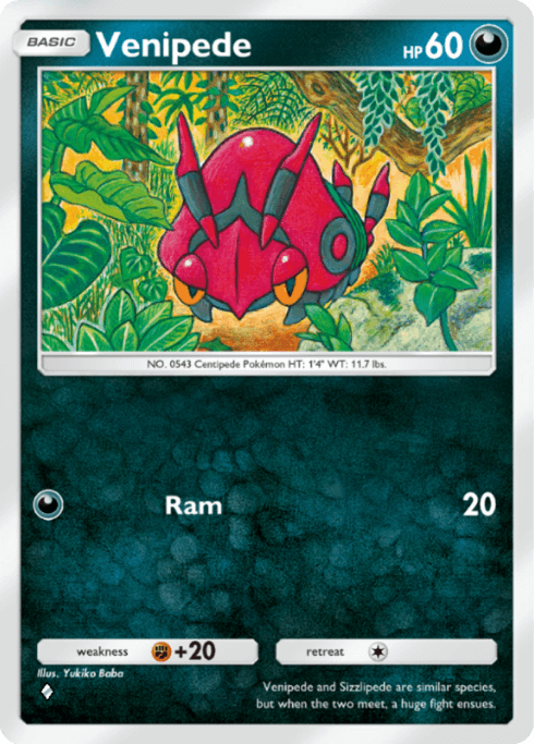 Venipede Mythical Island (A1a) Mew