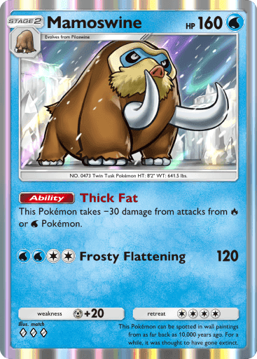 Mamoswine Space-Time Smackdown (A2) Dialga