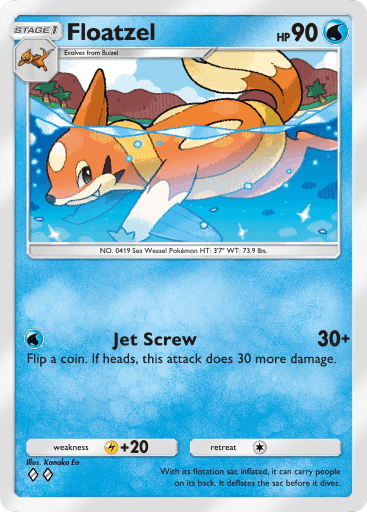 Floatzel Space-Time Smackdown (A2) Any (Space-Time Smackdown)