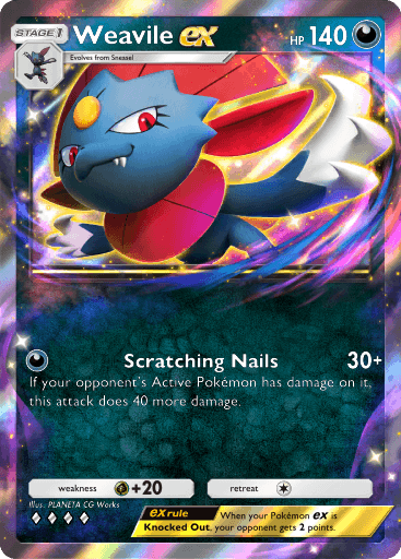 Weavile ex Space-Time Smackdown (A2) Palkia