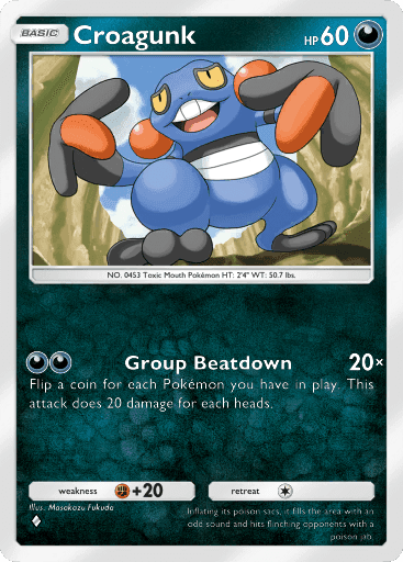 Croagunk Space-Time Smackdown (A2) Dialga