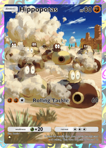 Hippopotas Space-Time Smackdown (A2) Palkia