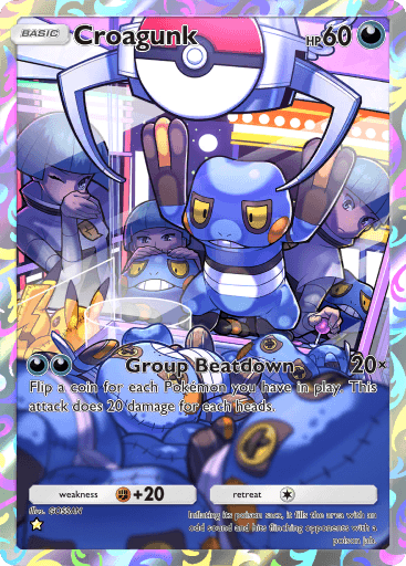 Croagunk Space-Time Smackdown (A2) Dialga