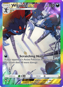 Weavile ex Space-Time Smackdown (A2) Palkia