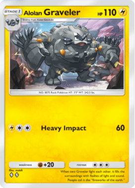 Alolan Graveler Celestial Guardians (A3) Solgaleo