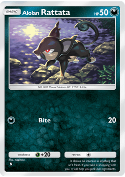 Alolan Rattata Celestial Guardians (A3) Lunala