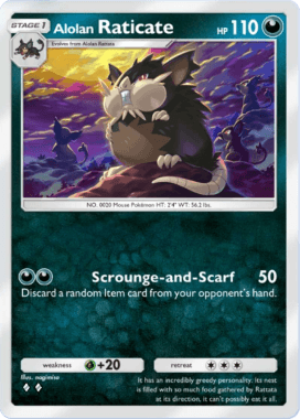 Alolan Raticate Celestial Guardians (A3) Lunala