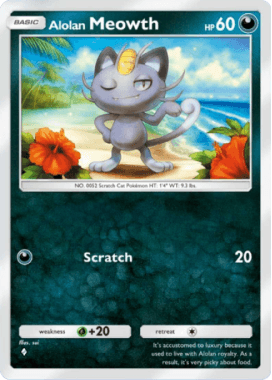 Alolan Meowth Celestial Guardians (A3) Solgaleo