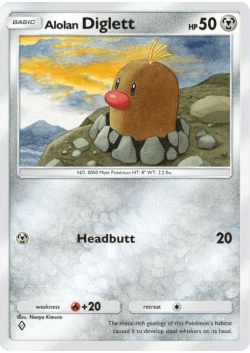 Alolan Diglett Celestial Guardians (A3) Any (Celestial Guardians)
