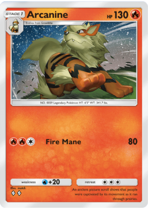 Arcanine Celestial Guardians (A3) Any (Celestial Guardians)
